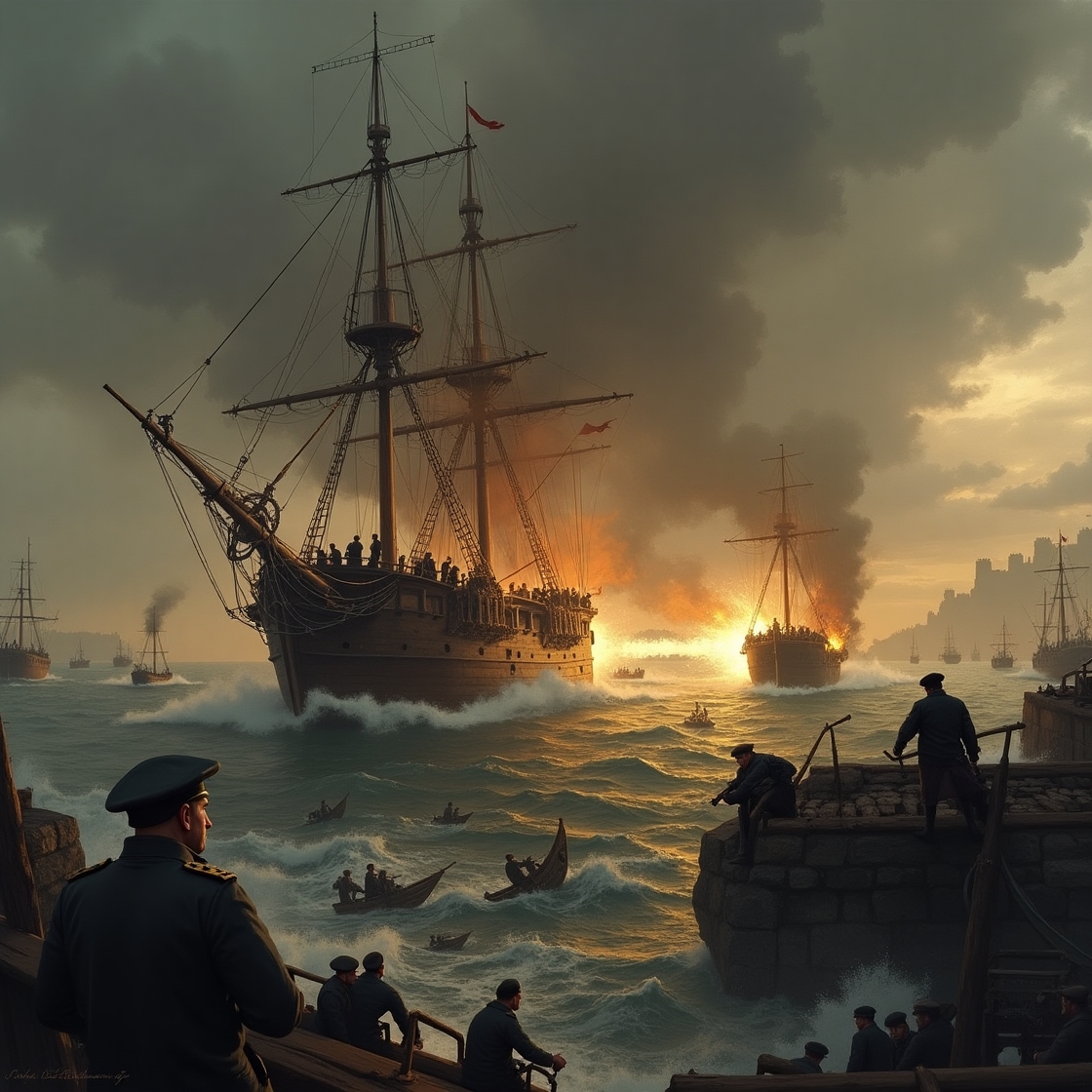 Navios de guerras antigos